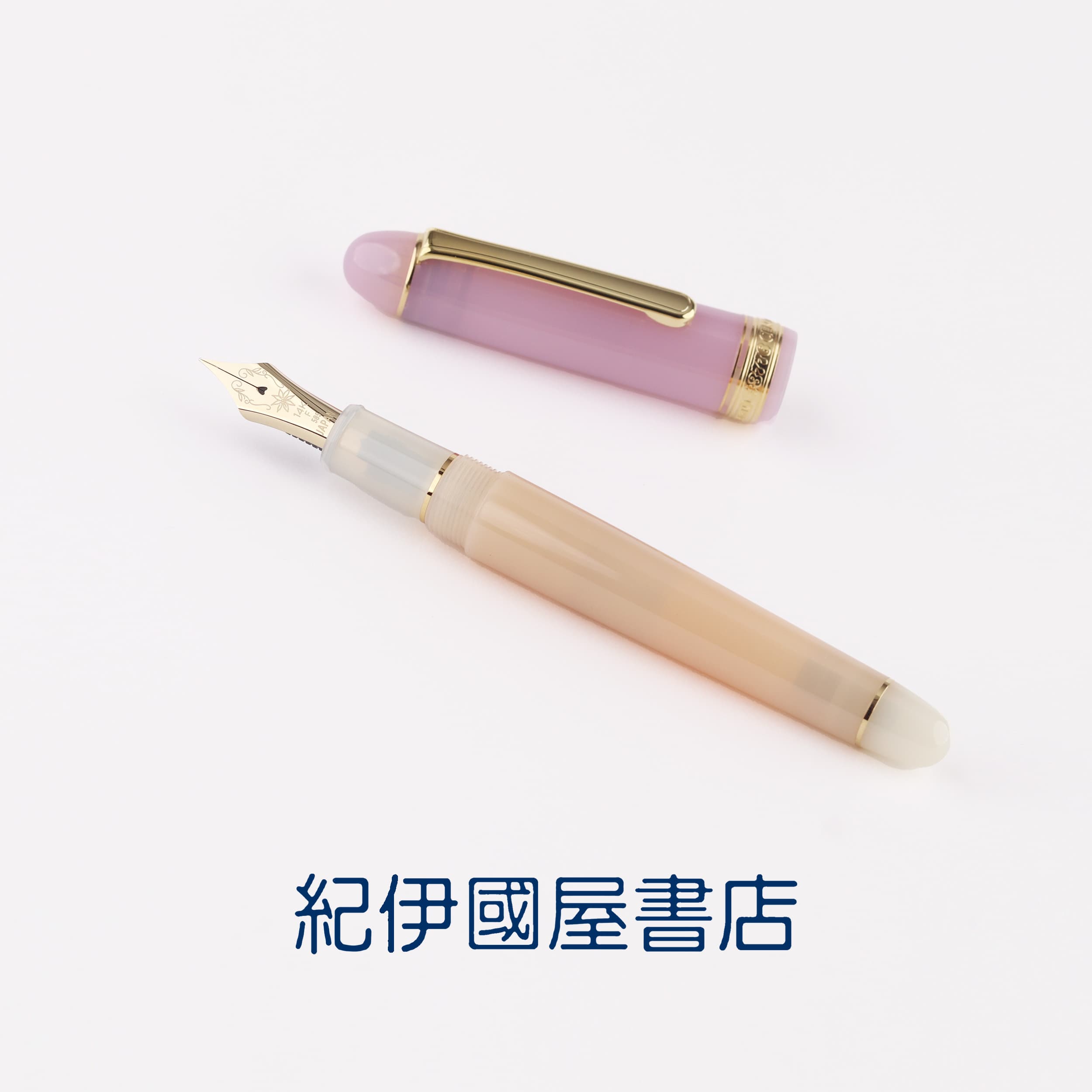 Kinokuniya Bookstore Exclusive - Thai Tea 14K Gold Platinum Fountain Pen