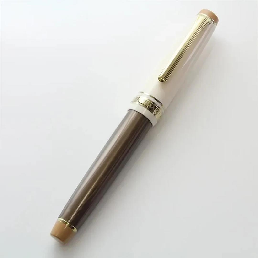 Sakamoto Bundo-do Limited Edition Nagasaki Scenery Series Fountain Pen, Tsushima Wildcat Brown, Flat-top Version, 14K Gold, Sailor Fountain Pen