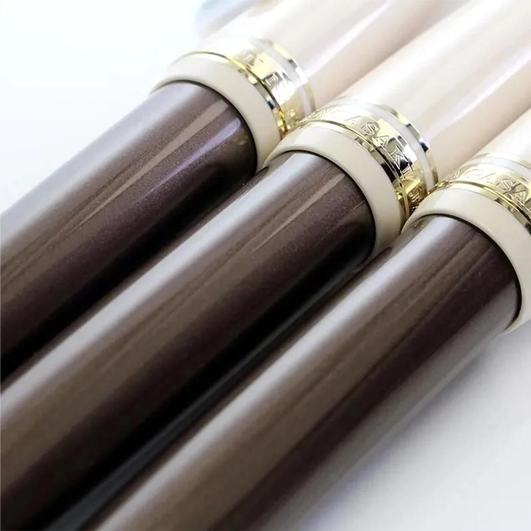 Sakamoto Bundo-do Limited Edition Nagasaki Scenery Series Fountain Pen, Tsushima Wildcat Brown, Flat-top Version, 14K Gold, Sailor Fountain Pen