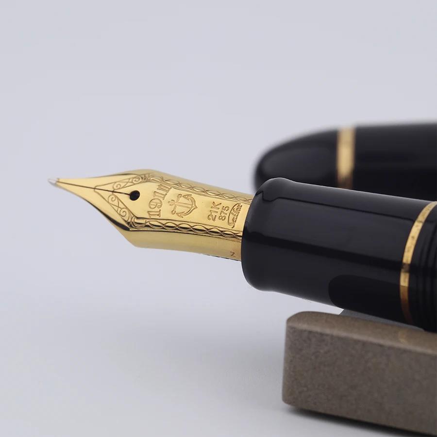 Sailor Vintage 1911 Fountain Pen, Yukio Nagahara Modified Nib, Torpedo Shape, 21K Gold, Full Gold Nib