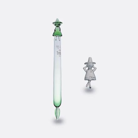 Japanese Handmade Glass Dip Pen, Exhibition Limited Edition, Moomin Series, Green