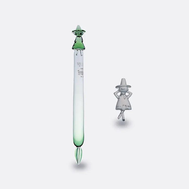 Japanese Handmade Glass Dip Pen, Exhibition Limited Edition, Moomin Series, Green