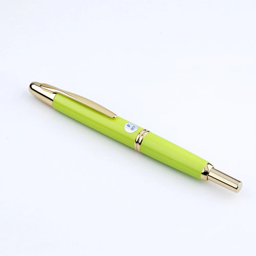 Azabu Store Exclusive 2024 2nd Edition Lemon Yellow 18K Gold Pilot Retractable Fountain Pen