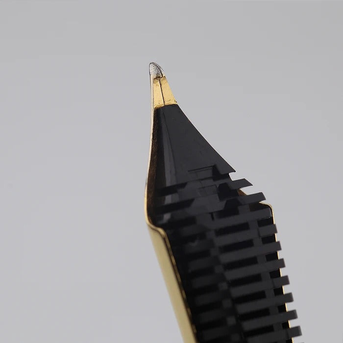 Sailor Vintage 1911 Fountain Pen, Yukio Nagahara Modified Nib, Pearlescent White Torpedo Shape, 21K Gold, Full Gold Nib