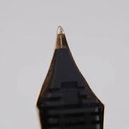 Sailor Vintage 1911 Fountain Pen, Yukio Nagahara Modified Nib, Pearlescent White Torpedo Shape, 21K Gold, Full Gold Nib