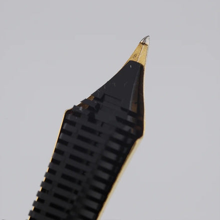 Sailor Vintage 1911 Fountain Pen, Yukio Nagahara Modified Nib, Burgundy Torpedo Shape, 21K Gold, Full Gold Nib