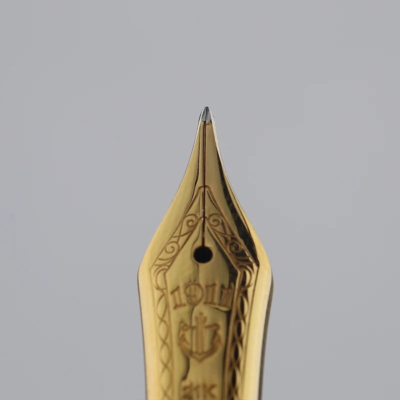 Sailor Vintage 1911 Fountain Pen, Yukio Nagahara Modified Nib, Torpedo Shape, 21K Gold, Full Gold Nib