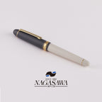Nagasawa Exclusive Ivory White 14K Gold Platinum Fountain Pen with Weather Vane Engraving