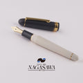 Nagasawa Exclusive Ivory White 14K Gold Platinum Fountain Pen with Weather Vane Engraving