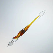Japanese Handmade Glass Pen - Mitsukoshi Stationery Fair Limited Edition • Yellow Spiral