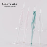 Kemmy's Labo Stripe Series | Belly Shape Glass Pen | Handmade