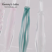 Kemmy's Labo Stripe Series | Belly Shape Glass Pen | Handmade