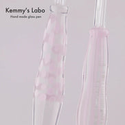 Kemmy's Labo Stripe Series | Belly Shape Glass Pen | Handmade
