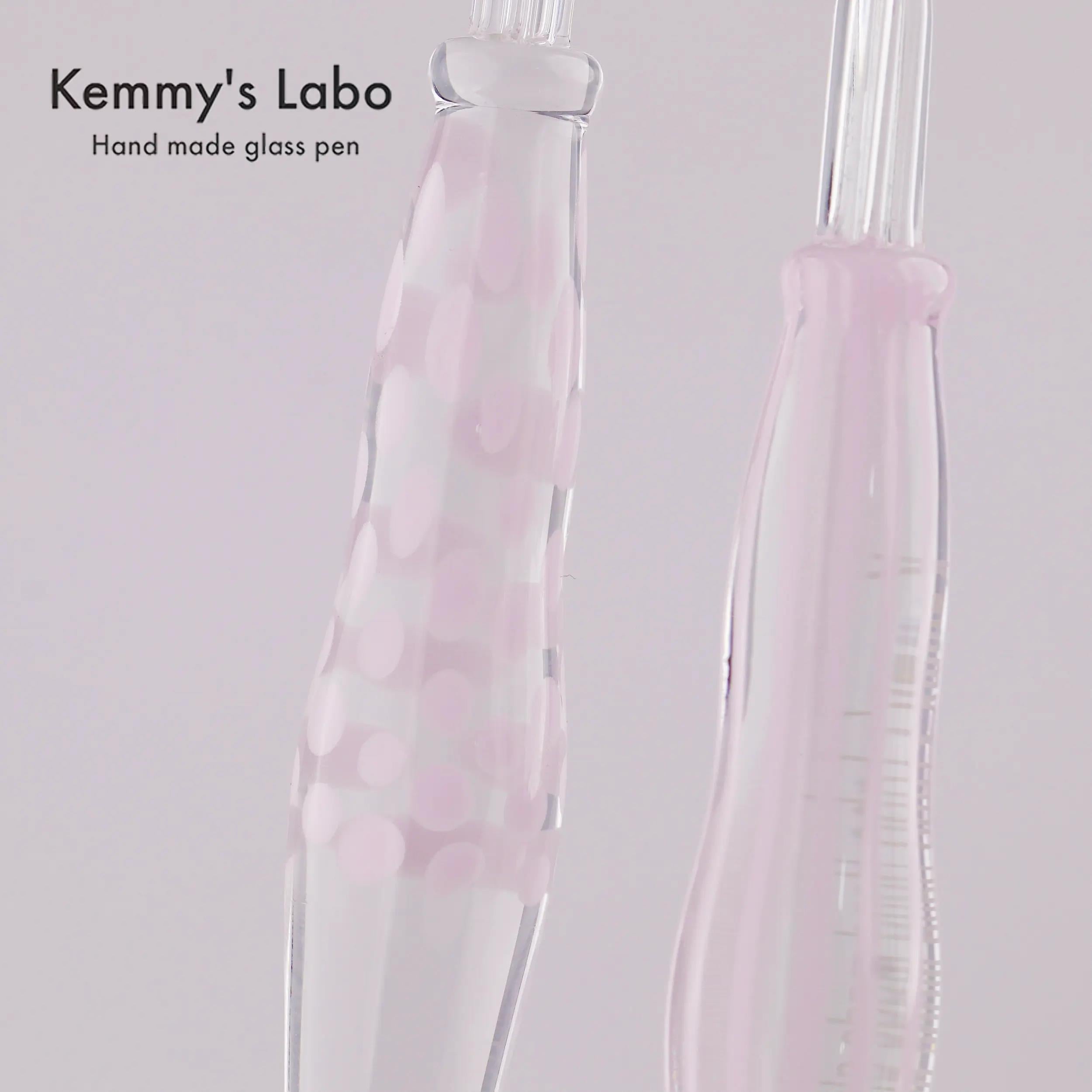 Kemmy's Labo Stripe Series | Belly Shape Glass Pen | Handmade