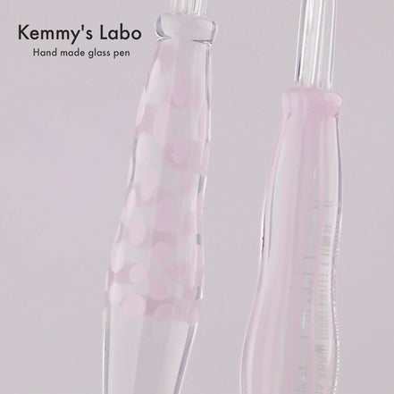 Kemmy's Labo Stripe Series | Belly Shape Glass Pen | Handmade