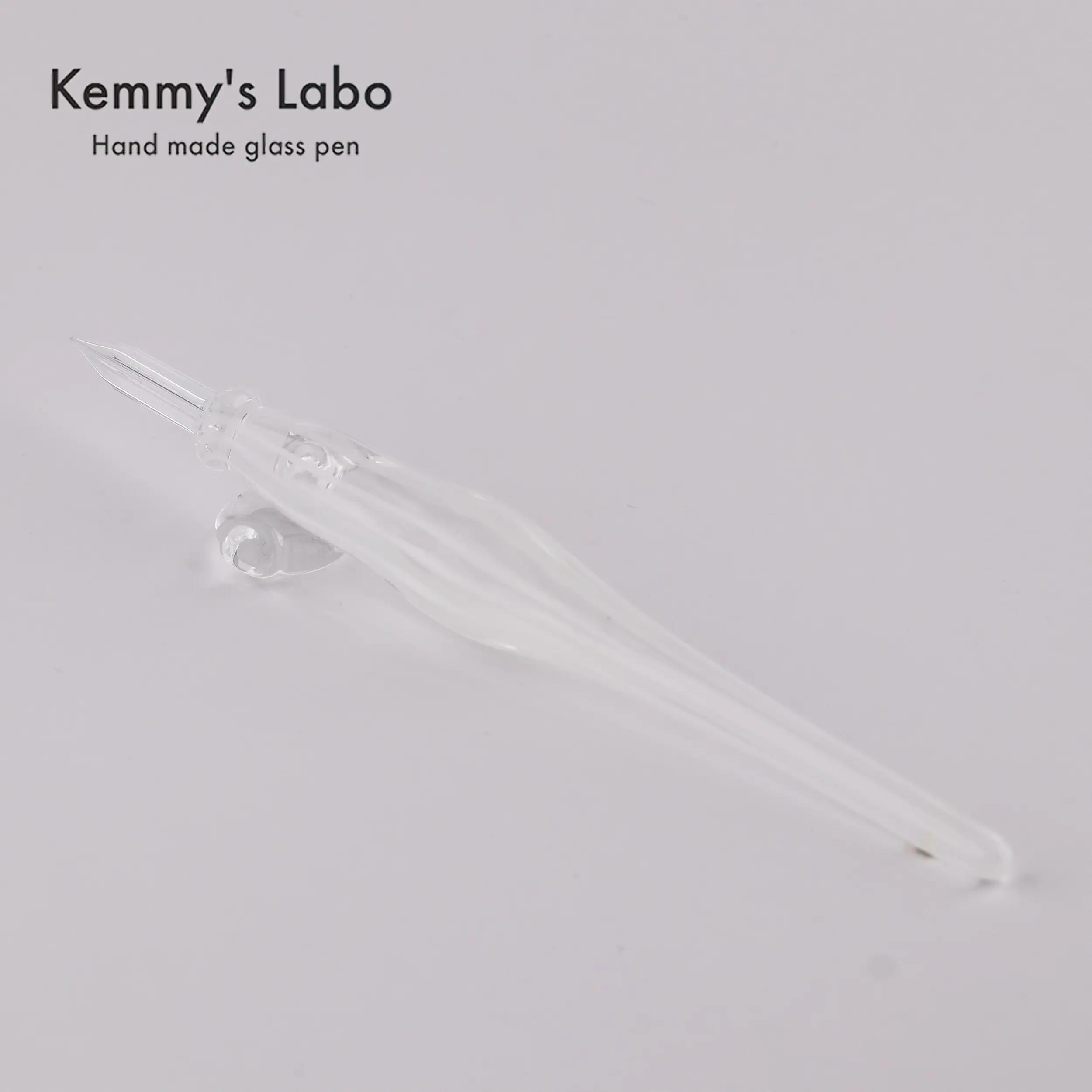 Kemmy's Labo Stripe Series | Belly Shape Glass Pen | Handmade