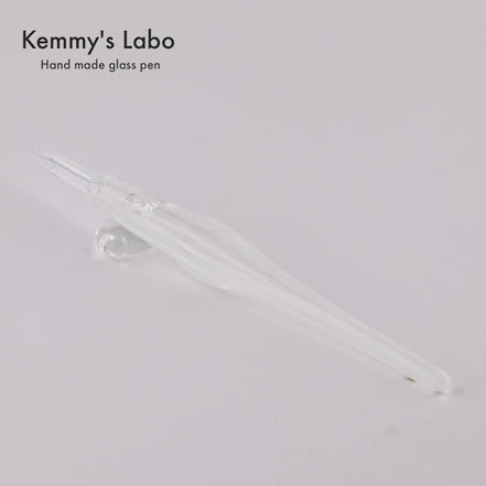 Kemmy's Labo Stripe Series | Belly Shape Glass Pen | Handmade