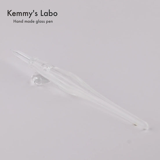 Kemmy's Labo Stripe Series | Belly Shape Glass Pen | Handmade