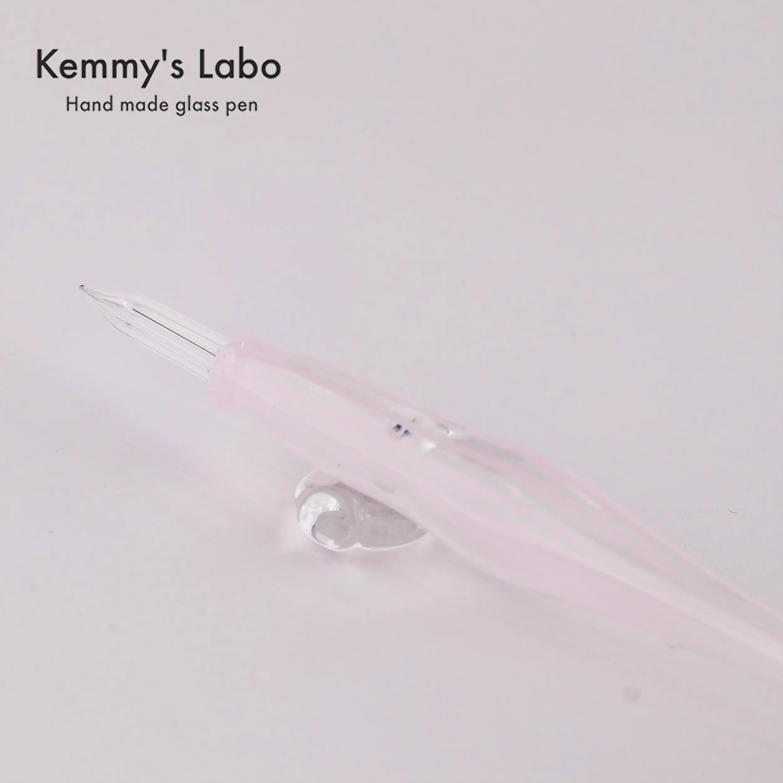 Kemmy's Labo Stripe Series | Belly Shape Glass Pen | Handmade