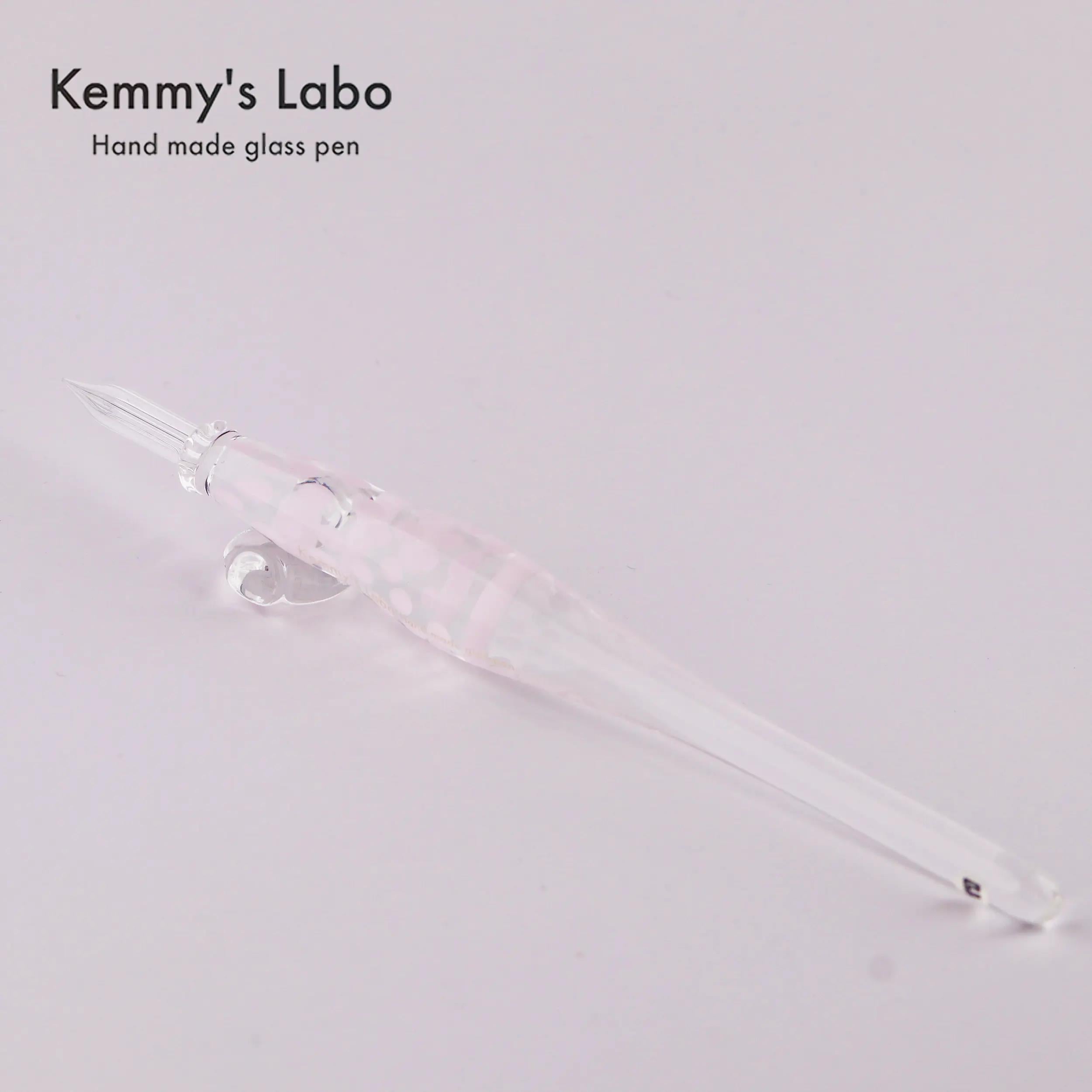 Kemmy's Labo Stripe Series | Belly Shape Glass Pen | Handmade
