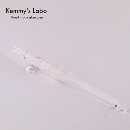 Kemmy's Labo Stripe Series | Belly Shape Glass Pen | Handmade