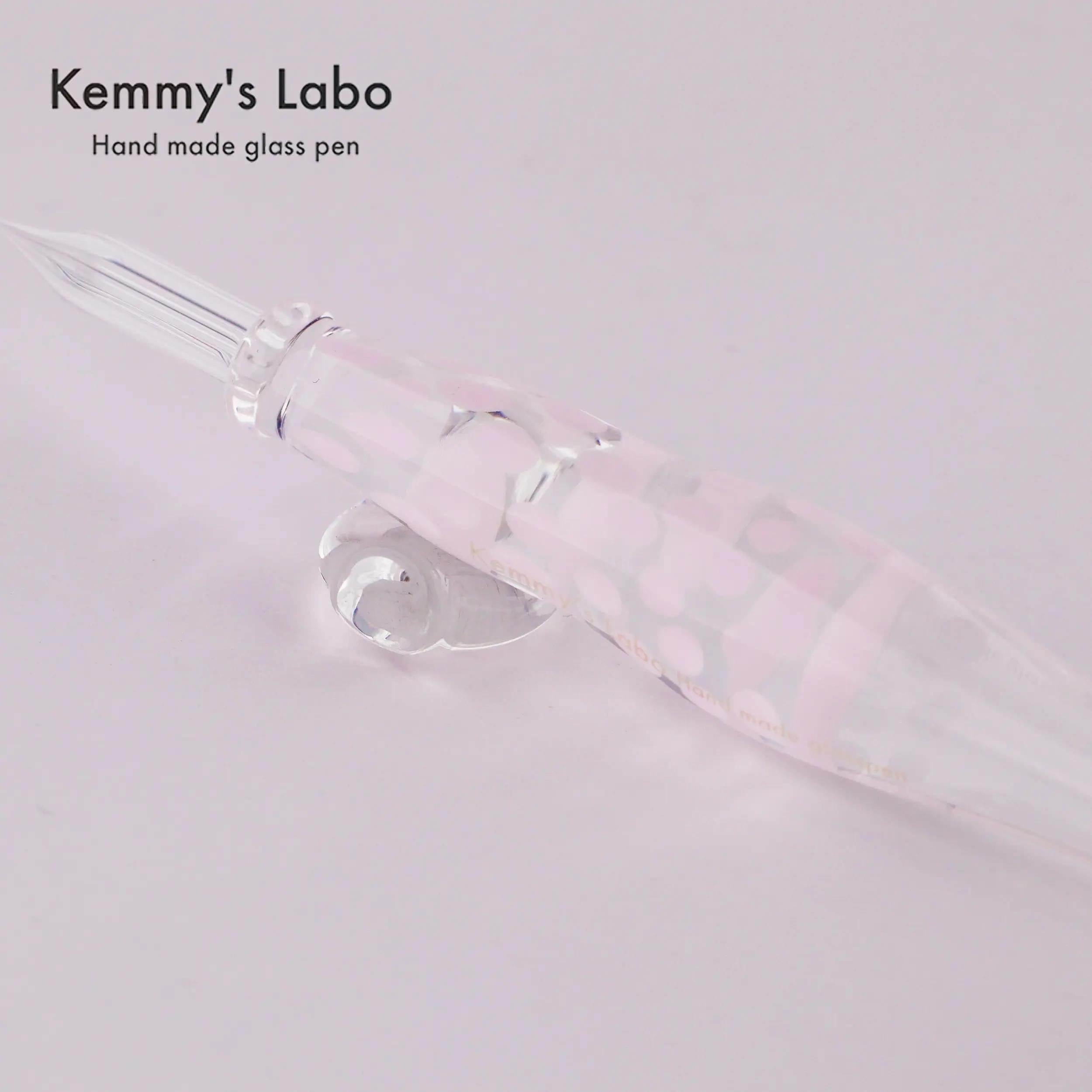 Kemmy's Labo Stripe Series | Belly Shape Glass Pen | Handmade
