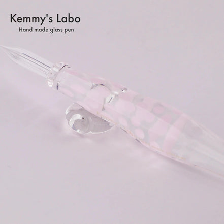 Kemmy's Labo Stripe Series | Belly Shape Glass Pen | Handmade