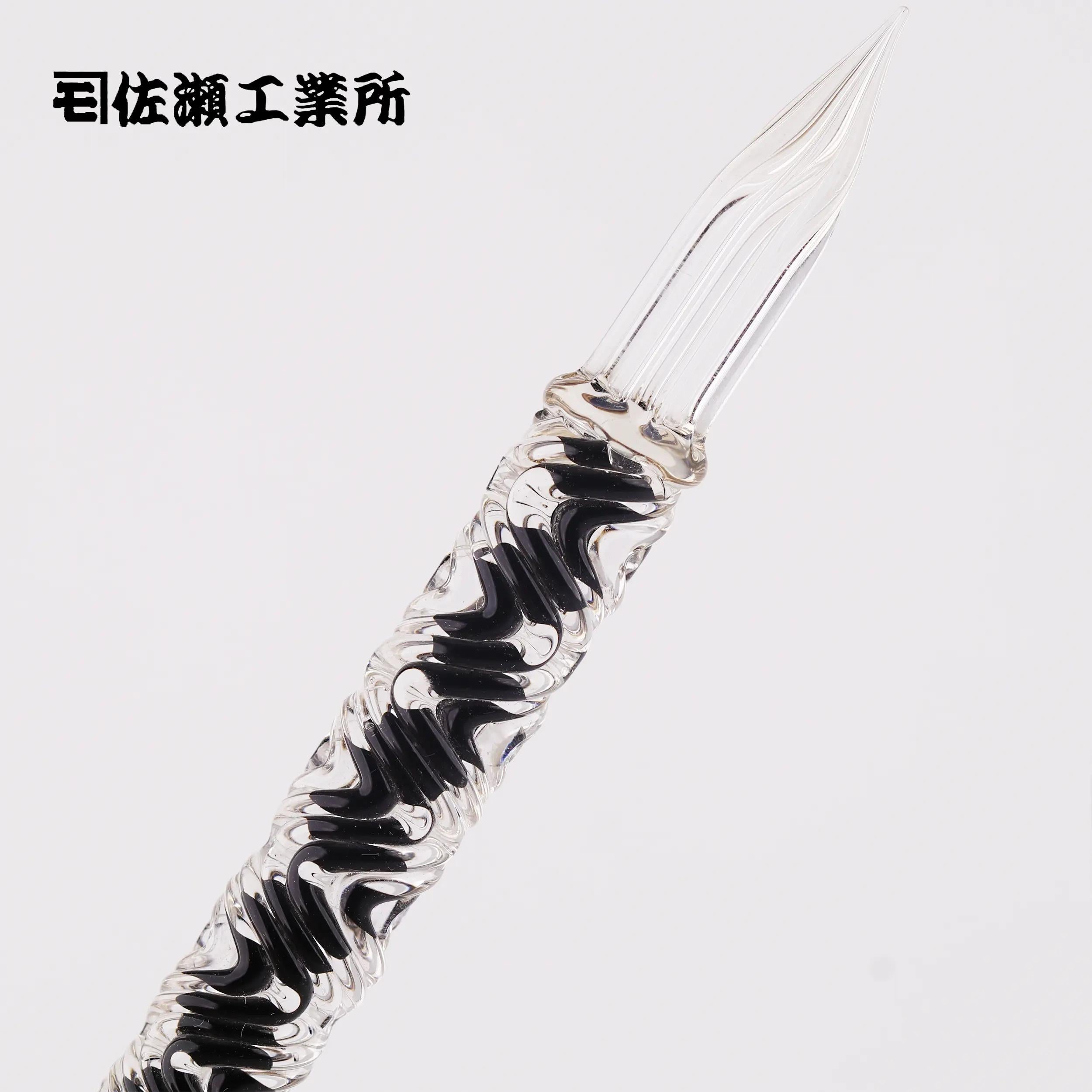 Sasei Kogyosho Black Threaded Glass Pen-F