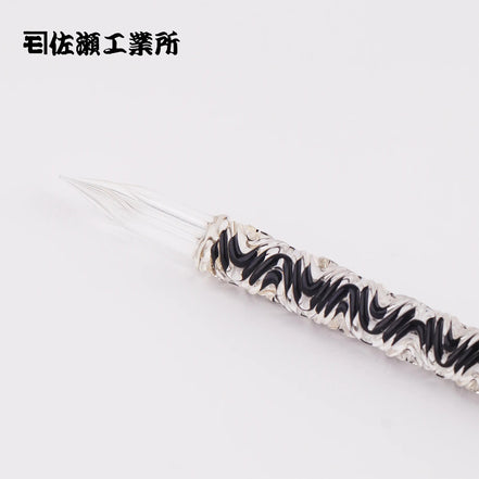 Sasei Kogyosho Black Threaded Glass Pen-F