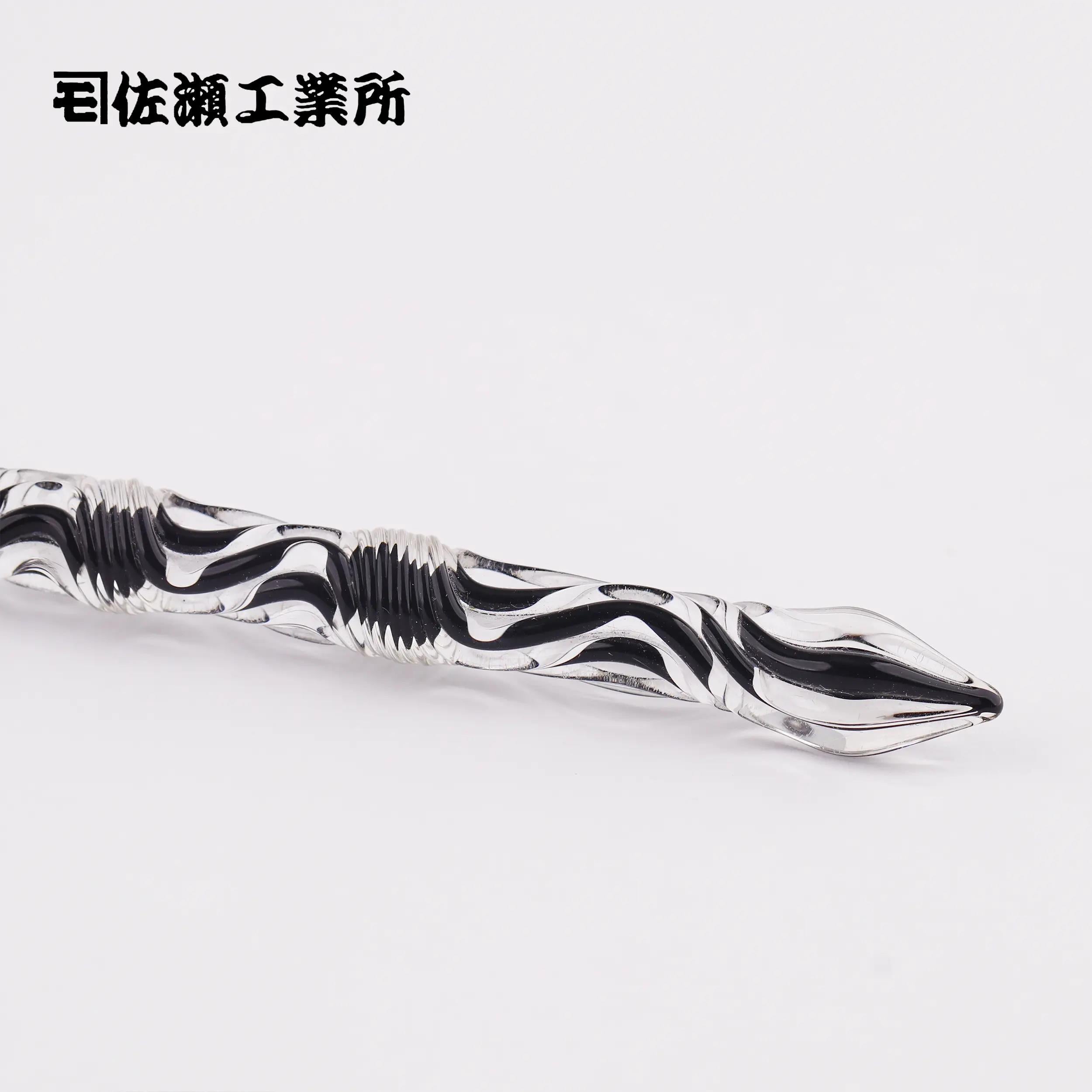 Sasei Kogyosho Black Threaded Glass Pen-F