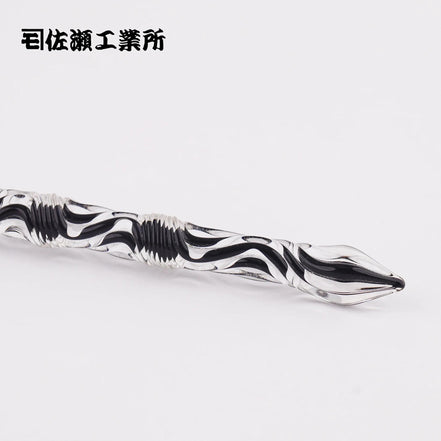 Sasei Kogyosho Black Threaded Glass Pen-F