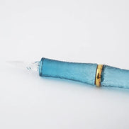 Toos Glass Studio Blue Glass Pen • Dance of the Celestial Maiden