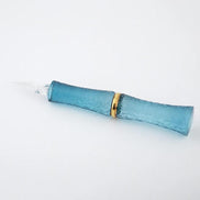 Toos Glass Studio Blue Glass Pen • Dance of the Celestial Maiden