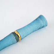Toos Glass Studio Blue Glass Pen • Dance of the Celestial Maiden