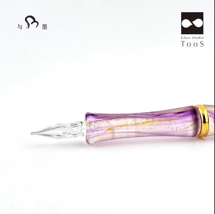 Glass Studio Tools Limited Edition Glass Dip Pen - Oboro Tsuki, Ayame Color