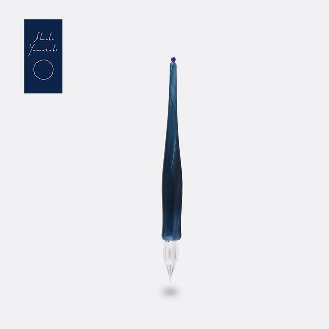 Shoko Yamazaki Glass Dip Pen - Black Ultramarine