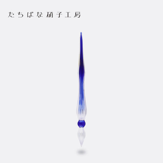 Tachibana Glass Studio × NAGASAWA Limited Edition Glass Dip Pen - Milky Way Jelly