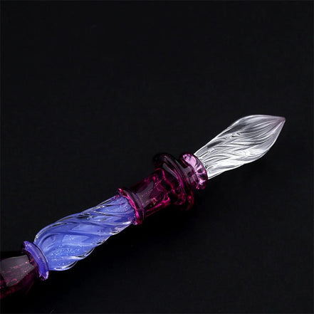 Zhe Cuo Studio Exclusive - Fuchsia Minimalist Glass Dip Pen