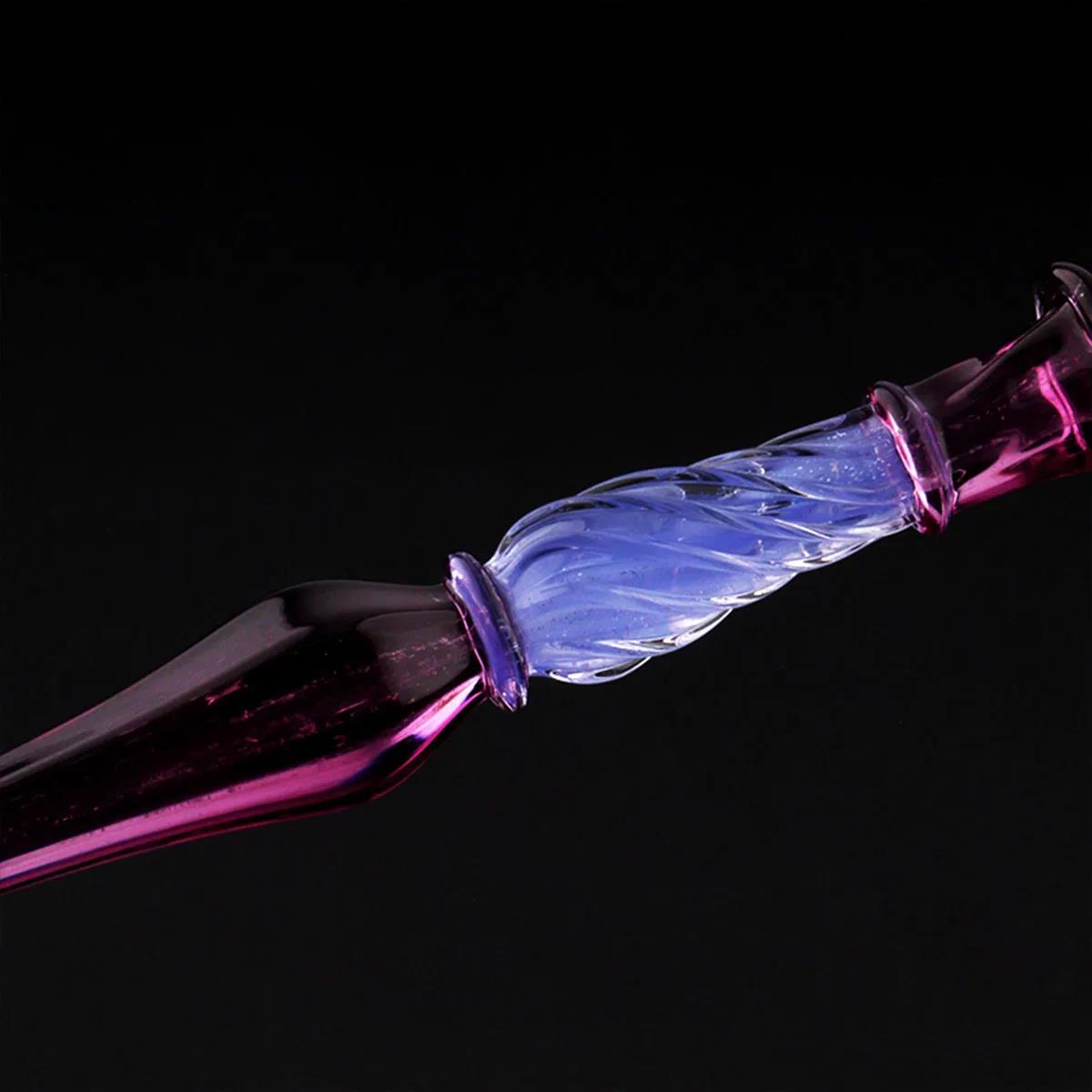Zhe Cuo Studio Exclusive - Fuchsia Minimalist Glass Dip Pen