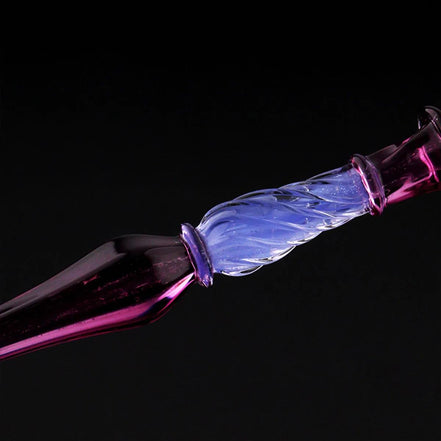 Zhe Cuo Studio Exclusive - Fuchsia Minimalist Glass Dip Pen