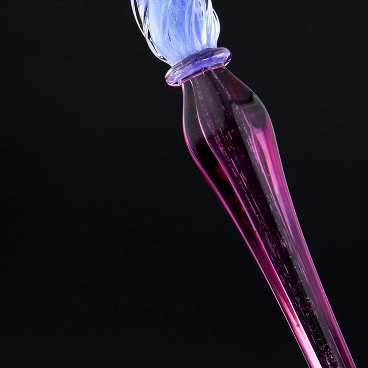 Zhe Cuo Studio Exclusive - Fuchsia Minimalist Glass Dip Pen