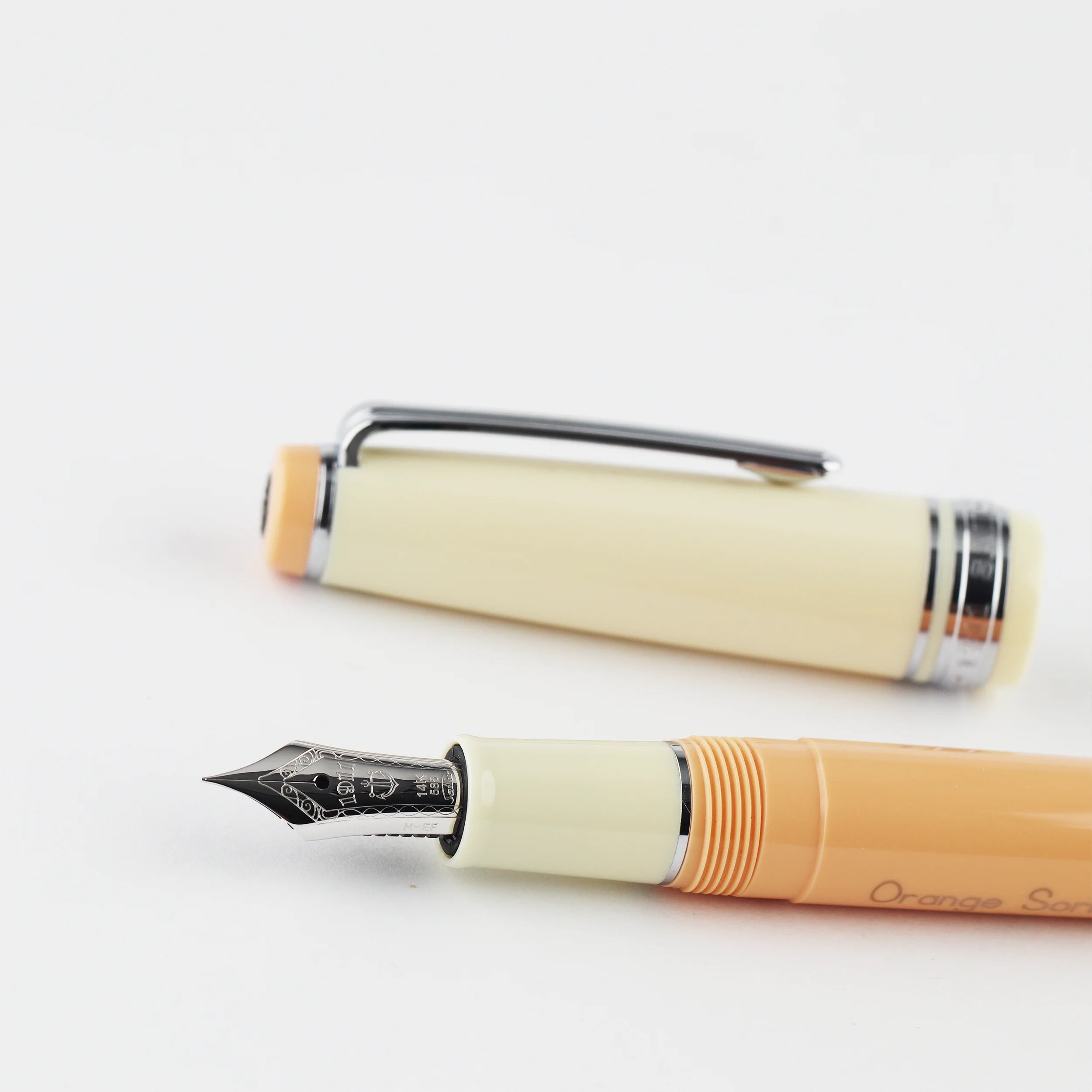 Seibu Ikebukuro Limited Soda Orange 14K Gold Sailor Fountain Pen Medium Nib | Numbered Edition