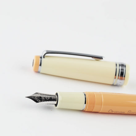 Seibu Ikebukuro Limited Soda Orange 14K Gold Sailor Fountain Pen Medium Nib | Numbered Edition
