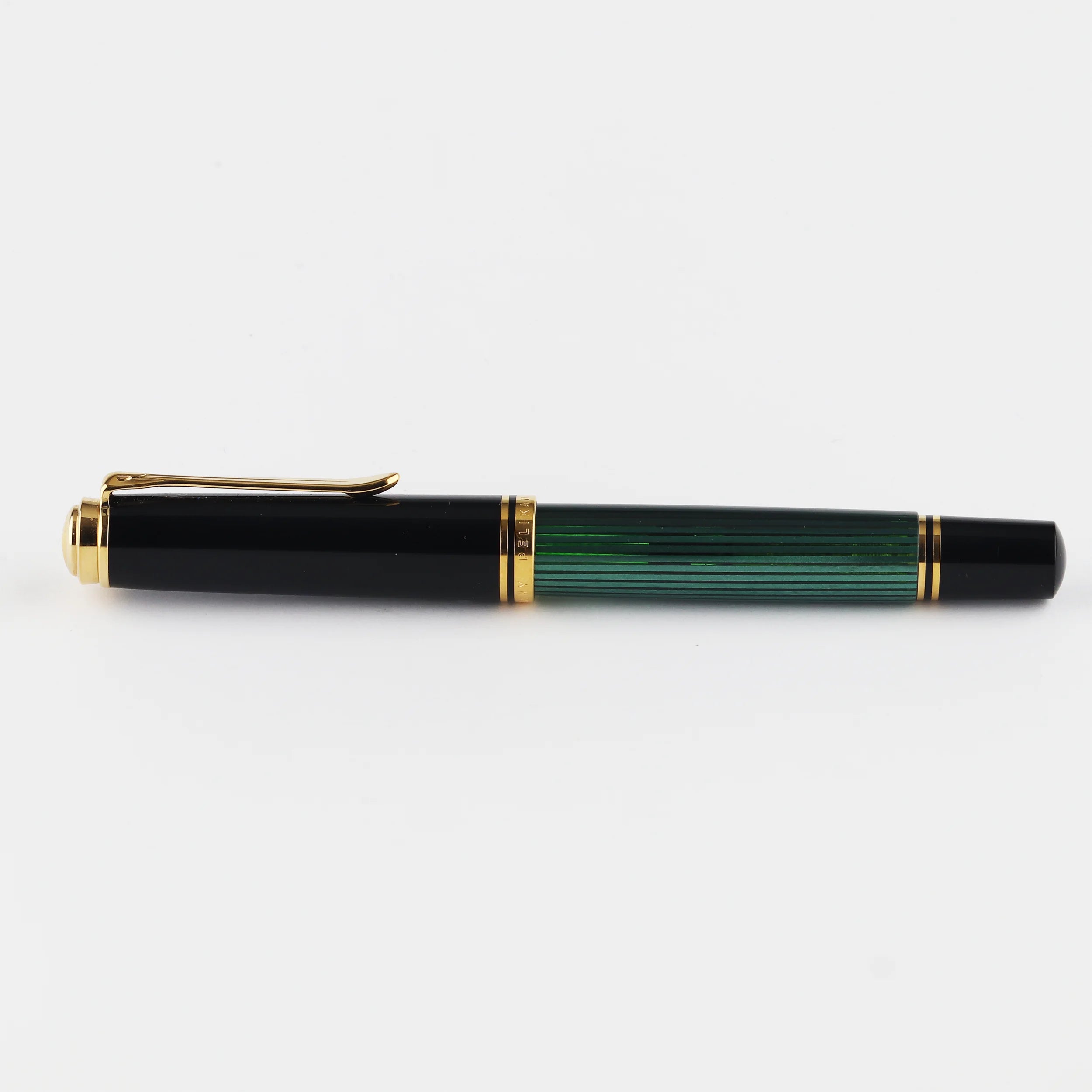 Pelikan M800 Green Striped 18K Gold Fountain Pen