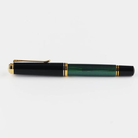 Pelikan M800 Green Striped 18K Gold Fountain Pen