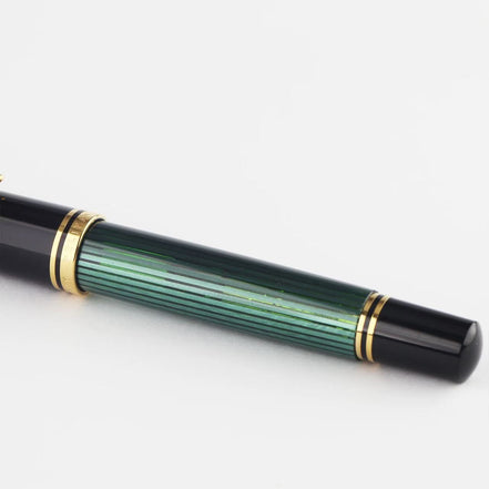 Pelikan M800 Green Striped 18K Gold Fountain Pen