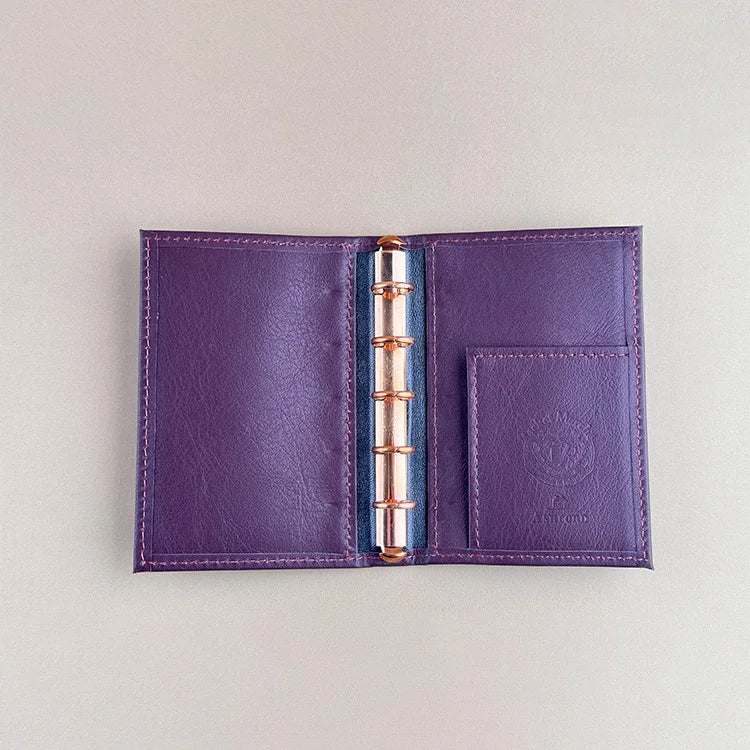 Ashford Workshop Exclusive M5 Custom Leather Planner - Dark Green/Oxblood/Burgundy/Navy