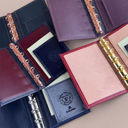 Ashford Workshop Exclusive M5 Custom Leather Planner - Dark Green/Oxblood/Burgundy/Navy