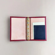 Ashford Workshop Exclusive M5 Custom Leather Planner - Dark Green/Oxblood/Burgundy/Navy
