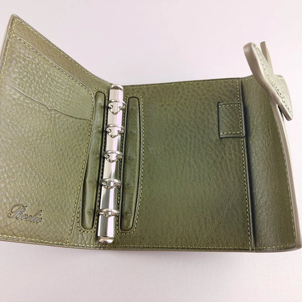 Japan Brelio Isetan Limited Edition Olive Green m5 Tri-Fold Ring Planner